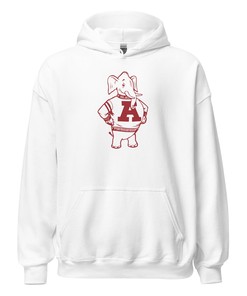 Vintage Alabama Hoodie Sweatshirt Sport Shirt - 1960s Welcome Big Al Art - NCAA Shirt Kids