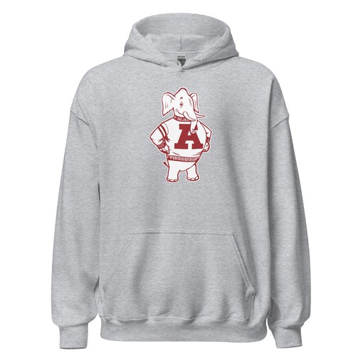 Vintage Alabama Hoodie Sweatshirt Sport Shirt - 1960s Welcome Big Al Art - NCAA Shirt Kids - Image 4