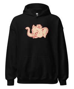 Vintage Alabama Sailor Hat Hoodie Sweatshirt Sport Shirt - 1940s Sailor Elephant Mascot Art - NCAA Shirts for Men