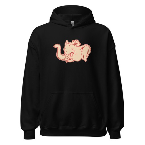 Vintage Alabama Sailor Hat Hoodie Sweatshirt Sport Shirt - 1940s Sailor Elephant Mascot Art - NCAA Shirts for Men