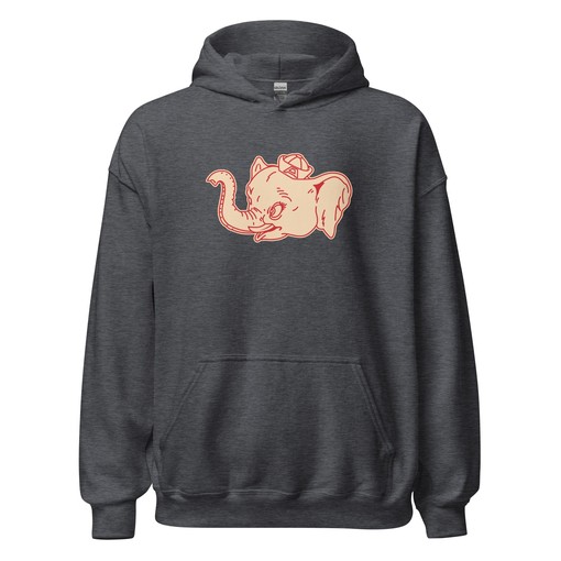 Vintage Alabama Sailor Hat Hoodie Sweatshirt Sport Shirt - 1940s Sailor Elephant Mascot Art - NCAA Shirts for Men - Image 3