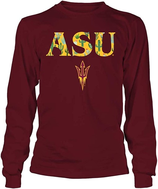 Vintage Arizona State Sun Devils State Flower Cactus T-Shirt