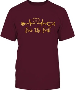 Vintage Arizona State Sun Devils T-Shirt - Heart Ecg Slogan Sweatshirt NCAA T-Shirt