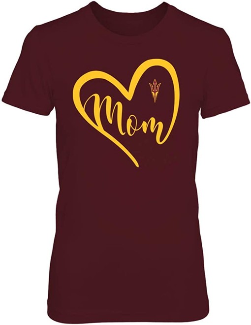 Vintage Arizona State Sun Devils T-Shirt Heart Mom Team - Show Your Passion for NCAA Sports