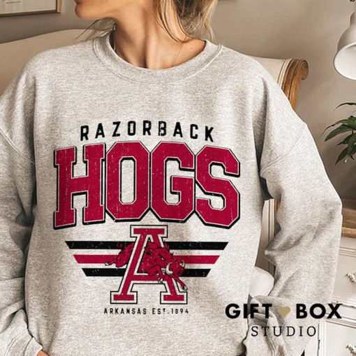 Vintage Arkansas Apparel for Fans of All Ages, NCAA Shirts Men, Retro NCAA Shirts - Image 3
