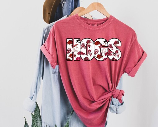 Vintage Arkansas Razorback Tshirt - Hogs Throwback Shirt, NCAA Shirts for Women