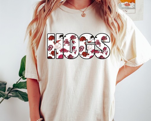 Vintage Arkansas Razorback Tshirt - Hogs Throwback Shirt, NCAA Shirts for Women - Image 3