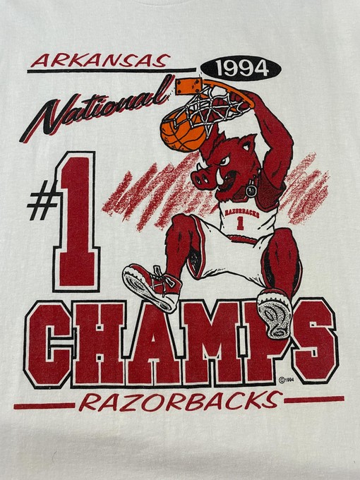 Vintage Arkansas Razorbacks Apparel 1994 National Champs Sweatshirt & More - Cozy Tee for NCAA Fans - Image 2