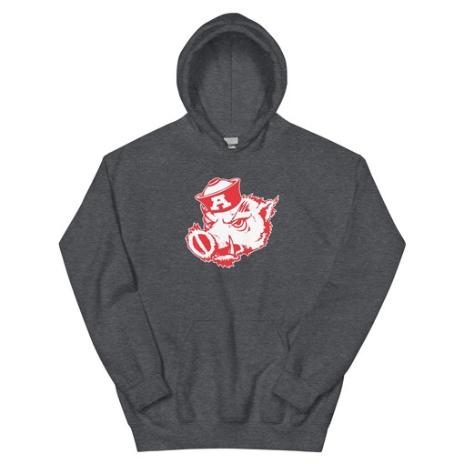 Vintage Arkansas Razorbacks Sailor Art Hoodie Sweatshirt - NCAA College Shirts - Image 3