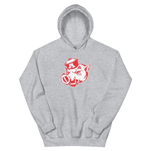 Vintage Arkansas Razorbacks Sailor Art Hoodie Sweatshirt - NCAA College Shirts - Image 4