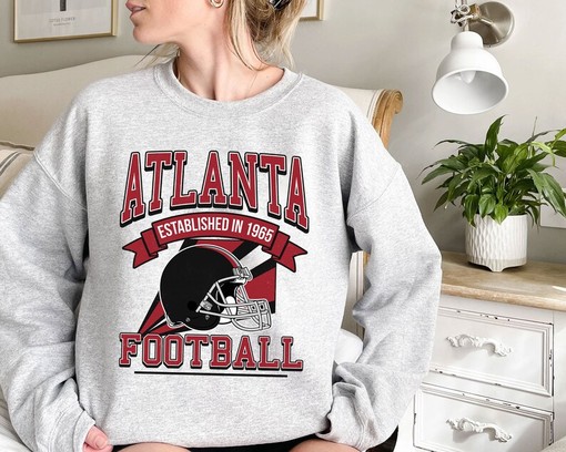 Vintage Atlanta Football Team Sweatshirt for NFL Fans with Retro Sport Shirts Unisex and NCAA Shirts - Image 2