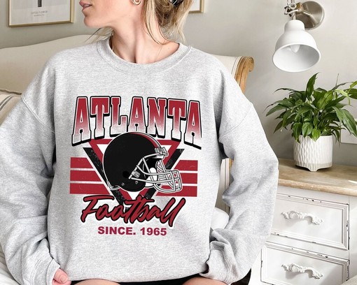 Vintage Atlanta Football Team Sweatshirt with American University Shirt and College Shirts - Image 2