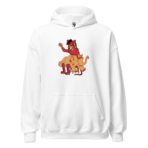 Vintage Auburn Rivalry Hooded Sweatshirt - 1950s Tigers Spanking Alabama Artwork - NCAA Shirts Women