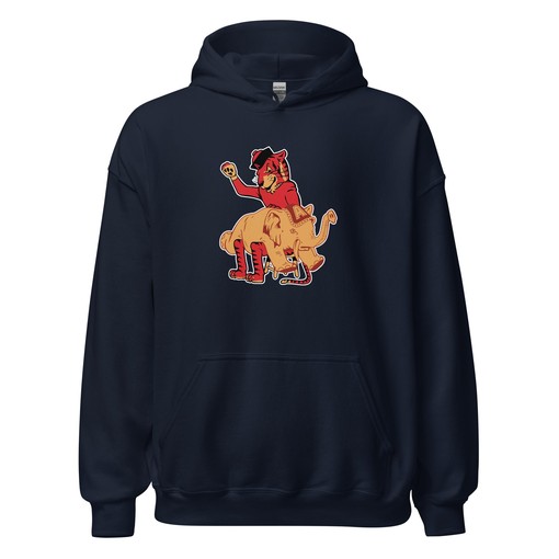 Vintage Auburn Rivalry Hooded Sweatshirt - 1950s Tigers Spanking Alabama Artwork - NCAA Shirts Women - Image 2