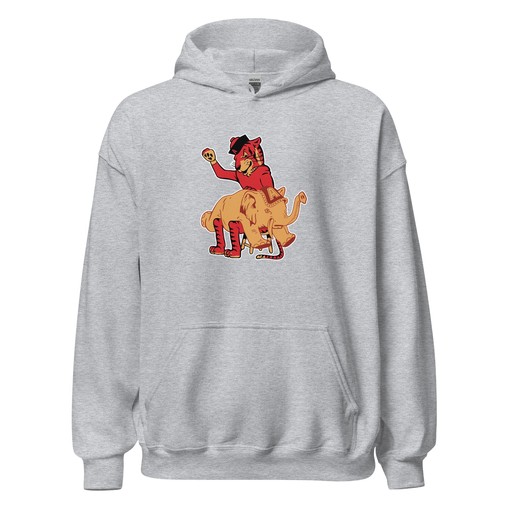 Vintage Auburn Rivalry Hooded Sweatshirt - 1950s Tigers Spanking Alabama Artwork - NCAA Shirts Women - Image 4