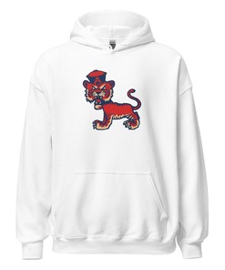 Vintage Auburn Sailor Tiger on the Prowl Art Hoodie Sweatshirt - NCAA Retro Shirts