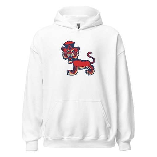 Vintage Auburn Sailor Tiger on the Prowl Art Hoodie Sweatshirt - NCAA Retro Shirts