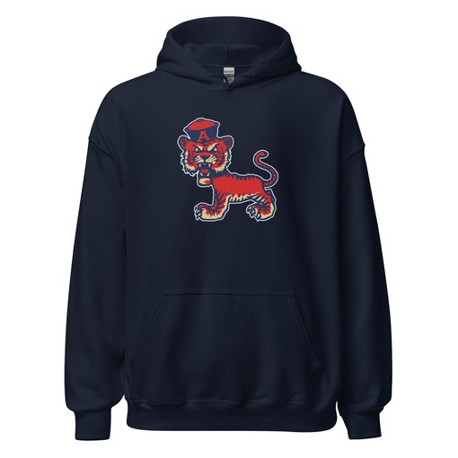 Vintage Auburn Sailor Tiger on the Prowl Art Hoodie Sweatshirt - NCAA Retro Shirts - Image 2