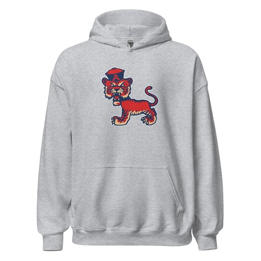 Vintage Auburn Sailor Tiger on the Prowl Art Hoodie Sweatshirt - NCAA Retro Shirts - Image 4