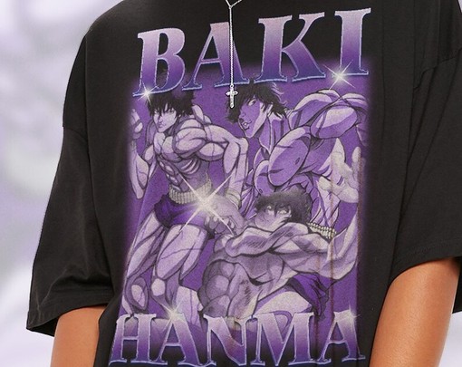 Vintage Baki Hanma Anime Tee - Classic Movie T-Shirts for Anime Fans Who Love Baki Hanma. - Image 2