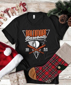 Vintage Balti-More Baseball Est. 1954 T-Shirt - MLB Baltimore Orioles - Unisex Sports Sweatshirt Gift