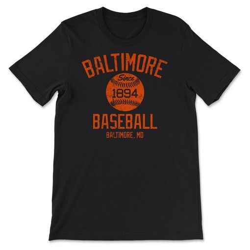 Vintage Baltimore Baseball Founded Classic Sports Fan Tee for Retro Look