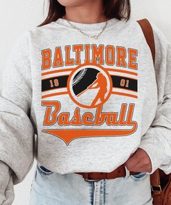 Vintage Baltimore Oriole Est 1901 Sweatshirt, Baltimore Baseball Shirt, Retro Oriole Shirt with College Shirts