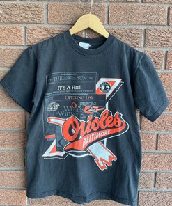 Vintage Baltimore Orioles 1992 MLB Opening Day T-Shirt with American University T Shirt