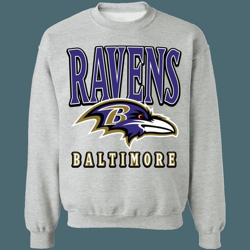 Vintage Baltimore Ravens NFL American Football Lover Sweatshirt Hoodie - Image 2
