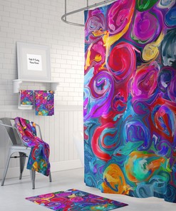 Vintage Bathroom Shower Curtains Boho Hippie Shower Curtain