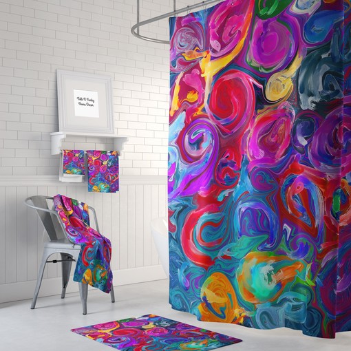 Vintage Bathroom Shower Curtains Boho Hippie Shower Curtain