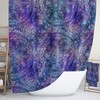 Vintage Bathroom Shower Curtains Boho Shower Curtain in Purple Pastel