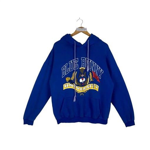 Vintage Blue Bunny University NCAA Sweatshirt Hoodie for Football Fans
