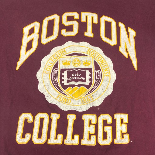 Vintage Boston College University Apparel Thrashed T-Shirt, Sweatshirt & Hoodie - Full-Size Gifts for NCAA Fans - Image 2