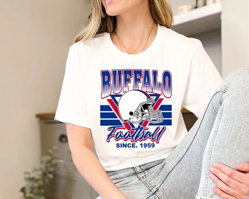 Vintage Buffalo Football Shirt for NFL Fans with NCAA Shirt Kids and Vintage NCAA Shirts - Image 3