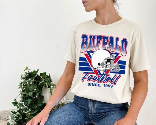 Vintage Buffalo Football Shirt for NFL Fans with NCAA Shirt Kids and Vintage NCAA Shirts - Image 4