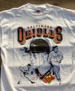 Vintage Cal Ripken Jr. 90S Baltimore Orioles MLB Baseball Tee