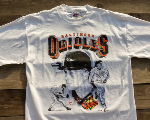 Vintage Cal Ripken Jr. 90S Baltimore Orioles MLB Baseball Tee