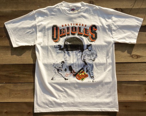 Vintage Cal Ripken Jr. 90S Baltimore Orioles MLB Baseball Tee - Image 2
