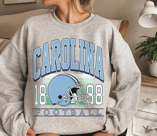 Vintage Carolina College Student Sweatshirt - College Shirts for Women