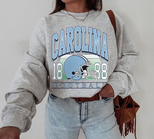 Vintage Carolina College Student Sweatshirt - College Shirts for Women - Image 3