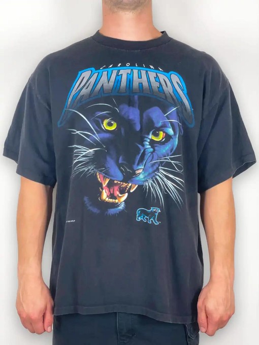 Vintage Carolina Panthers Realism T-Shirt Pullover Hoodie - Reprinted for Fans