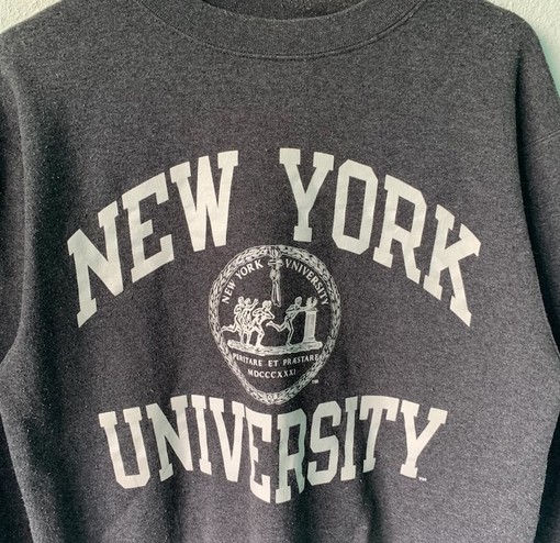 Vintage Champion New York University Sweatshirt, New York University Crewneck Pullover, Sport Shirts Unisex - Image 2