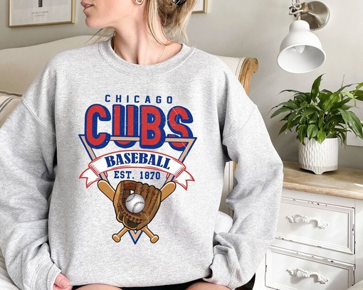 Vintage Chicago Baseball Shirt, Chicago MLB Shirt Hoodie Sweatshirt, NCAA Shirts for Women - Image 2