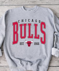 Vintage Chicago Bulls Sweatshirt Hoodie - Retro Basketball Design