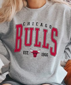 Vintage Chicago Bulls Sweatshirt Hoodie - Retro Basketball Designs