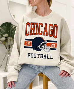 Vintage Chicago Football Shirt - Retro NFL Sweatshirt for Fans