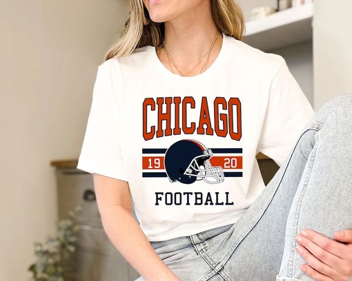 Vintage Chicago Football Shirt - Retro NFL Sweatshirt for Fans - Image 3