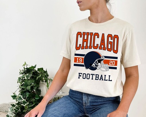 Vintage Chicago Football Shirt - Retro NFL Sweatshirt for Fans - Image 4