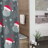 Vintage Christmas Shower Curtain, Festive Bathroom Decoration